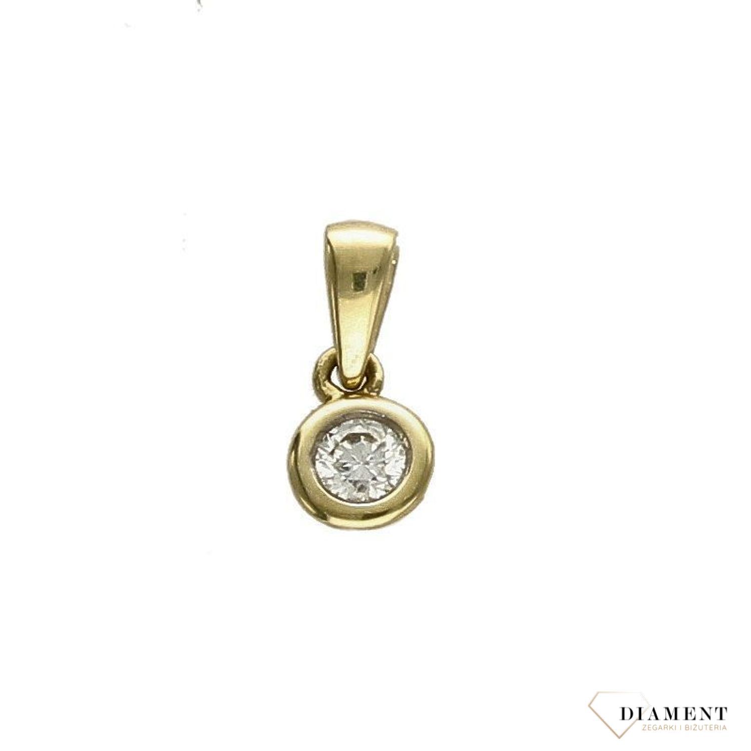 Zawieszka złota DIAMENT diament 0,08 ct P 304.jpg